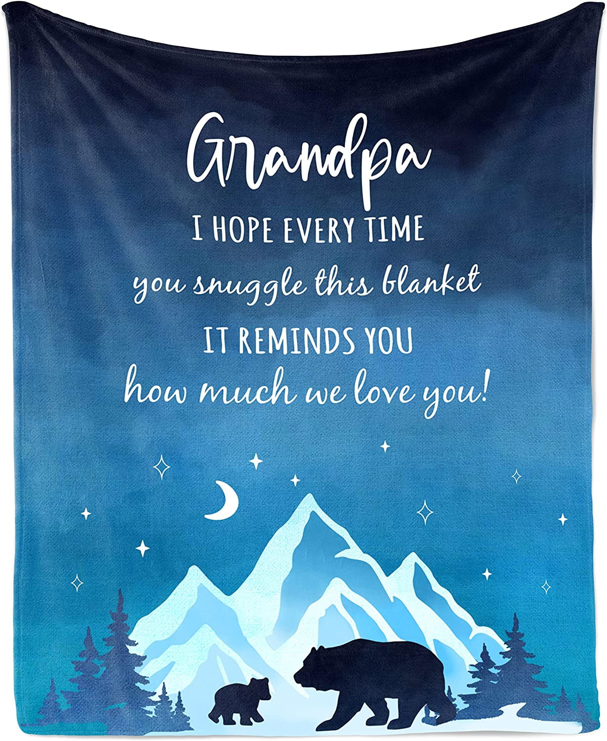 Grandpa Gifts Blanket 60"x50", Gifts for Grandpa from Granddaughter
