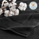 thumbnail image 5 of Toallas de Baño Hearth & Harbor 100% Algodón Peinado Negro, 5 of 9