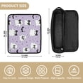 thumbnail image 3 of Hair Tools Travel Bag Heat-Resistant Curling Iron Organizer Bag with Detachable Heatproof Mat Travel Storage Case Ghost with A Bow Tie, 3 of 8