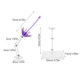 thumbnail image 2 of HONMEET 2Pcs Action Figure Stand Base Made Of Purple Plastic With Energy Design For Display, 2 of 8