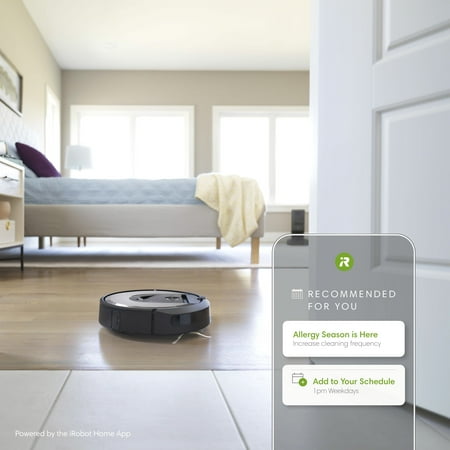iRobot - Roomba i7 Wi-Fi Connected Robot Vacuum - Charcoal