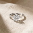 thumbnail image 3 of Rosec Jewels Lab Grown Diamond Engagement Ring 3 Ct - IGI Certified (E-VS1 Grade) - Diamond Solitaire Ring with Jewelry Box, 925 Sterling Silver, US 4.00, 3 of 8