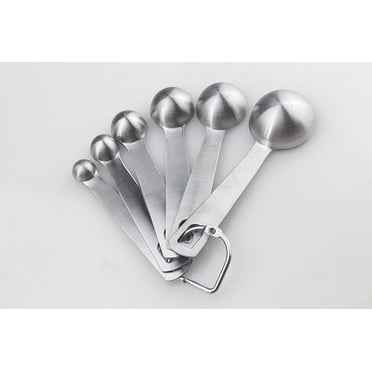 Measuring Spoons 6 Piece Stackable Stainless Steel Measuring Spoons Kit Cooking Tool