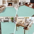 thumbnail image 5 of Large Area Rugs for Living Room Bedroom, Linen Mint Green 5'x8' Rug Washable Carpet Runner Indoor Outdoor, Modern Minimalist Pure Solid Color Non Slip Floor Mats Rug for Kitchen, Bathroom, 5 of 8