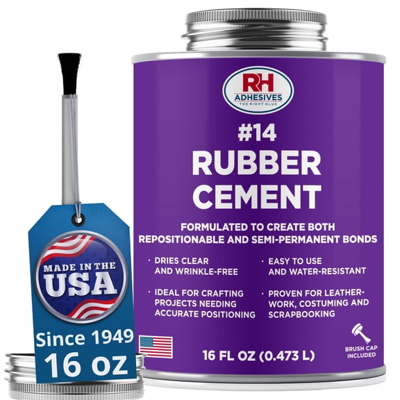 #14 Rubber Cement, 16 oz. can - RH Adhesives