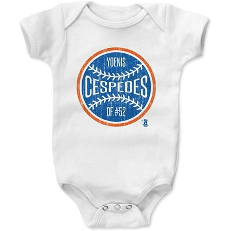 

500 LEVEL Yoenis Cespedes New York Baby Clothes Onesie Creeper Bodysuit (Onesie 3-6 Months White) - Yoenis Cespedes Ball B