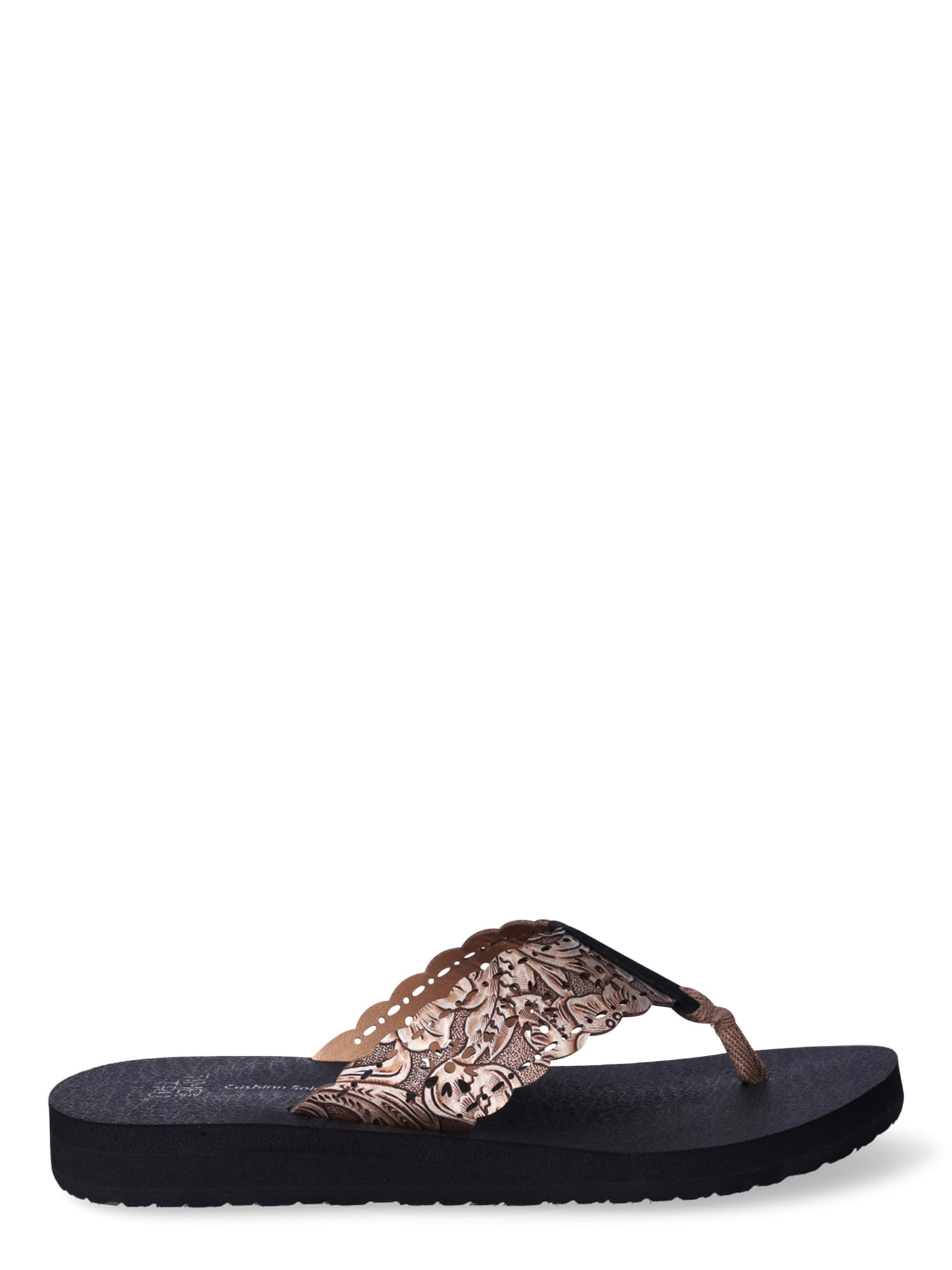 Time and Tru Women's Lifestyle Flip Flop Flat Sandals