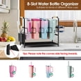 thumbnail image 2 of Organizador para botellas de agua Housolution de 8 espacios para vasos de 40 oz, 2 of 8