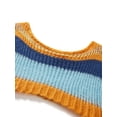 thumbnail image 7 of KOMOO Women Patchwork Crop Top Sun Protection Breathable Crochet Tee Summer Knitted Patched Tops, 7 of 7