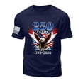 thumbnail image 4 of Independence Day Shirts for Men USA Flag 4th July American Red White Blue Star Stripes Patriotic T-Shirt (Dark Blue,S), 4 of 6