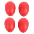 thumbnail image 1 of 2 Paires d'Ufs Musicaux en Plastique Maracas Shakers Rouges, 1 of 8