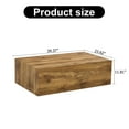 thumbnail image 2 of Wood Coffee Table, Rectangle MDF Sofa Side Table for Living Room, Coffee Table Tea Table Center Table for Home, TV Table (Coffee Table - Dark Wood), 2 of 9