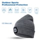thumbnail image 2 of Gorro con faro LED recargable unisex, gorro de punto cálido para seguridad en invierno, regalos para hombres, mujeres y papás, 2 of 6