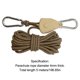 thumbnail image 4 of 5M 4mm Outdoor Guy Lines Reflectante Ajustable para Acampar Senderismo (Blanco Caqui), 4 of 4