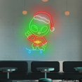 thumbnail image 3 of Craftnamesign Alien Skate Xmas Neon Led Light, Christmas Wall Art, Skate Club Wall Decor, 3 of 5