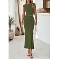 thumbnail image 6 of PRETTYGARDEN Skirt Sets Women 2 Piece Outfits Summer Outfits Going Out Crop Tops Long Maxi Skirts Beach Vacation Clothes, 6 of 9