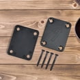 thumbnail image 1 of Placa de cuello de guitarra eléctrica con tornillos de montaje Placa de cuello de guitarra (negro), 1 of 8