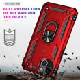 thumbnail image 5 of funda de teléfono con soporte de armadura a prueba de golpes para Iphone, funda con soporte de anillo magnético para dedo, 5 of 5
