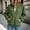 Green women turtleneck sweater a1, variant on Women Long Sleeve Zipper Pullover Sweater Casual Ribbed Knit Turtleneck Tops Solid Basic Warm Fall Winter, Green S