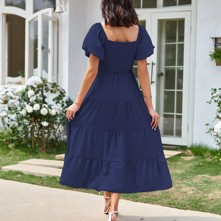 ワンピース Garden Party Ruffled Midi Dress Garden Party Ruffled Midi Dress