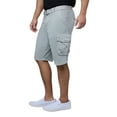 thumbnail image 4 of RAW X Mens Belted 12.5" Inseam Knee Length Cargo Shorts, Slate Grey, 34, 4 of 7