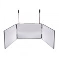 thumbnail image 1 of Adjustable 360 Degree Vanity Makeup Mirror with Telescoping Hooks, Portable & Foldable Design for Trifold Views, Essential Beauty & Travel Tool, 1 of 8
