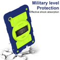 thumbnail image 4 of Allytech Shockproof Case for Samsung Galaxy Tab A9 8.7" 2023 SM-X110 X115, Rugged Shoulder Strap Rotating Stand Shoulder Strap Kids Friendly Bumper Heavy Duty Shockproof Case - Darkblue, 4 of 9