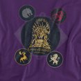 thumbnail image 2 of Game of Thrones T-Shirt 4 Houses 4 The Throne Unisex Graphic Tee For Men & Women, 2 of 7
