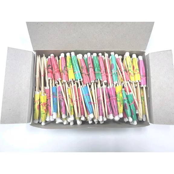 Drink Cocktail Picks Umbrellas Assorted 144Ct