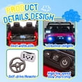 thumbnail image 2 of 24V Ride on Toys for Big Kids, 2 Seater Ride On Car with Remote Control, Ride on Truck w/ 4-Wheeler Suspension, LED Headlights, Battery Indicator, Bluetooth, 3 Speed, Electric Car for Ages 3-8, Red, 2 of 7