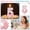 A005- Style E, variant on Birthday Number Candle, Glitter Snowflake Pink, 1 Piece, for Kids 8th Frozen Theme Birthday Party Cake Decoration