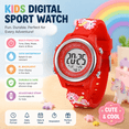 thumbnail image 3 of Unicorn Digital Kids Watch With 7-Color Light & 30M Waterproof - Multi-Function Party Favors For Kids, Gifts For Girls & Boys, 3 of 7