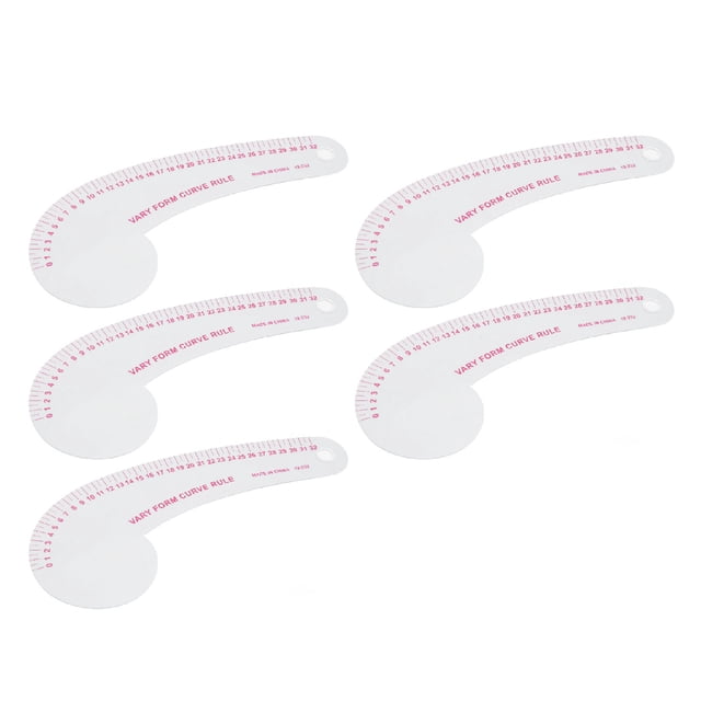Reglas curvas de costura JadeshayMX 5 Uds Transparente de Alta Precisión