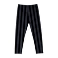 thumbnail image 6 of Nilvkv Leggings for Girls, Girls Pants, Vertical Striped Full Length Tights with Elastic Waist, spooky pick for Halloween Gray 3-4 Years, 6 of 6