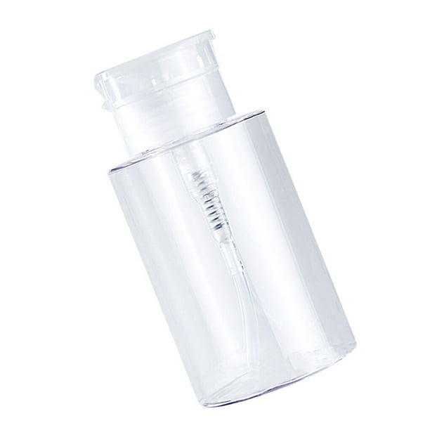 Guardurnaity Empuje hacia abajo la bomba vacía Dispensador Removedor Eliminación de contenedores recargables PP Prensa Botella Belleza Caja de Cuentagotas de vidrio y botellas Transparente 200ml
