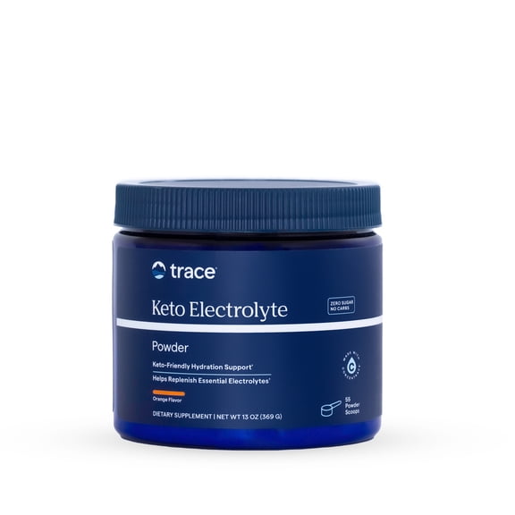 Trace Minerals | Keto Electrolyte Powder Drink Mix | Sugar Free | Promotes Energy and Endurance | Gluten Free, Vegan | Orange | 55 Servings