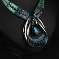 thumbnail image 5 of OPOLSKI 3Pcs Jewelry Set Adjustable Anti-fade Teardrop Necklace Drop Earrings Jewelry Set A, 5 of 7