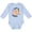 AE-Light Blue, variant on Inktastic Valentines Day Pugs & Kisses with Hearts Boys or Girls Long Sleeve Baby Bodysuit
