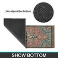 thumbnail image 7 of Kitchen Rugs and Mats Non Skid Washable Boho Brown Vintage Carpet Kitchen Mat and Rug Set,Floor Cushion Waterproof Rug,Rubber Backed Area Rugs for Kitchen Laundry, 7 of 7