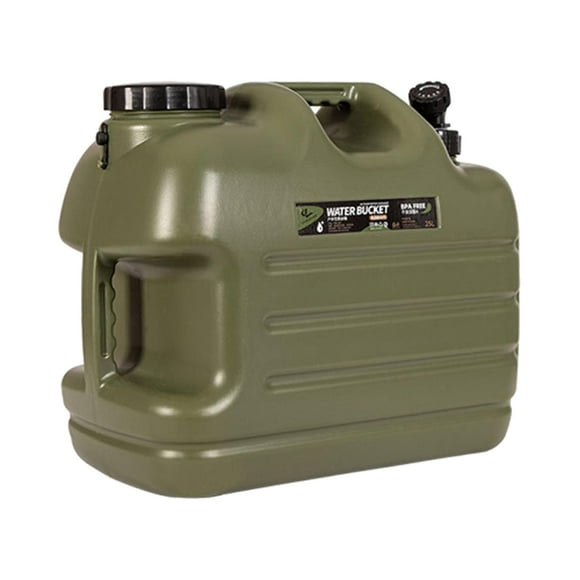 Contenedor de agua portátil de 25l con espita, de almacenamiento de agua para campamento, jarra de agua para acampar libre