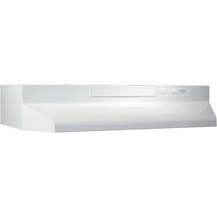 Broan-NuTone F403611 Two Four White 36-inch Under-Cabinet 4-Way Range Hood, with 2-Speed Exhaust Fan and Light