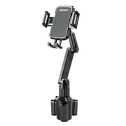 TOPGO Car Cup Holder SE33Phone Mount Pro Ver. [Adjustable Height & No Shaking] Cup Holder Phone Holder for Car Compatible with iPhone 14 13 Samsung Galaxy S22 Ultra Note 21(Black)