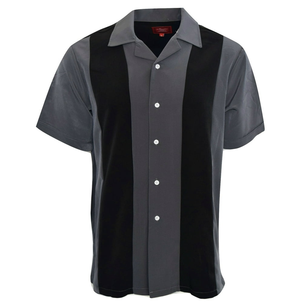 Maximos - Men's Shirt Two Tone Short Sleeve Button Down Casual Retro ...