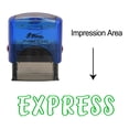 thumbnail image 1 of eloria Express Self Inking Rubber Stamp Business Custom Stamp Office Stationary, Color: Green Ink, 1 of 1