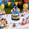 thumbnail image 6 of Sonic Cake Decorations,25pcs Sonic Cake Toppers Set Includes 1 Sonic Birthday Cake Topper & 24 Sonic Cupcake Topper, for Boys/Girls Kids Sonic Birthday Decorations Supplies, 6 of 7