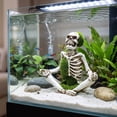 thumbnail image 5 of Aquarium Skull Cave Rocks, Reptile Decor Fish Tank Landscaping, Halloween Fish Tank Decor, Axolotl Tank Accessories for Amphibians, Fish Cave For Aquarium Decor, 5 of 5