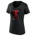 Women's Black Atlanta Falcons 2024 NFL Draft Illustrated VNeck TShirt