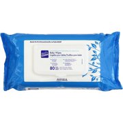 Nice 'N Clean Baby Wipes Soft-Pack with Aloe - Unscented, Hypoallergenic, 80 Wipes (Pack of 12)