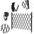 thumbnail image 3 of Single Folding Security Gate,4.27'H x5.91'W W Metal Safety Barrier Gate with Caster, Accordion Garden Yard Fence Door with Padlock, 3 of 7