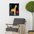 thumbnail image 2 of Abstract Giraffe Surreal Cubism Art Print Framed Poster Wall Decor 12x16 inch, 2 of 5